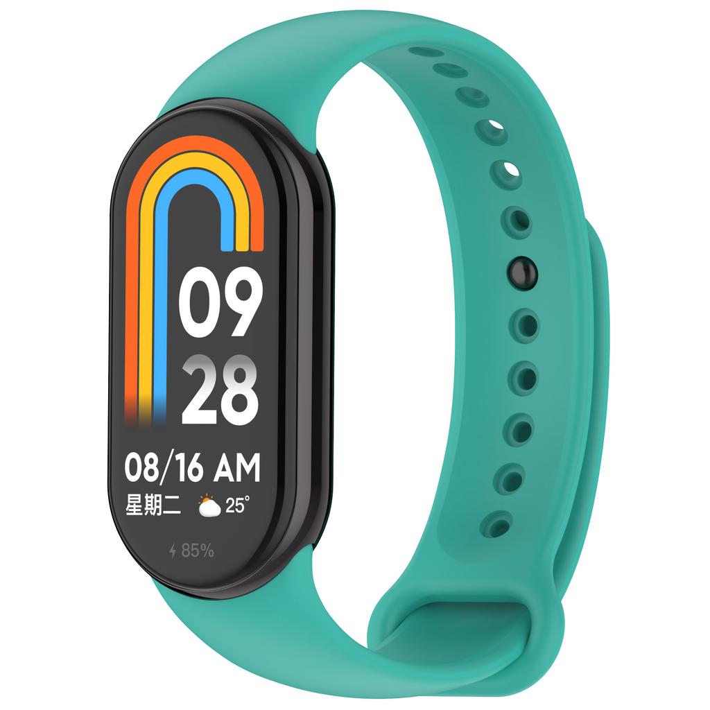 Официальный силиконовый ремешок для Xiaomi Mi Band 10 9 8 Sport Металлический браслет с кнопкой Наручный ремешок для Miband 9 8 Сменные аксессуары Ремешок