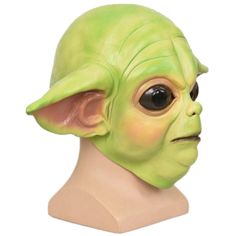 Yoda Master Mask Hand Puppet Star Wars Latex Yoda Hood Cos Dress Yoda Baby Yoda Mask