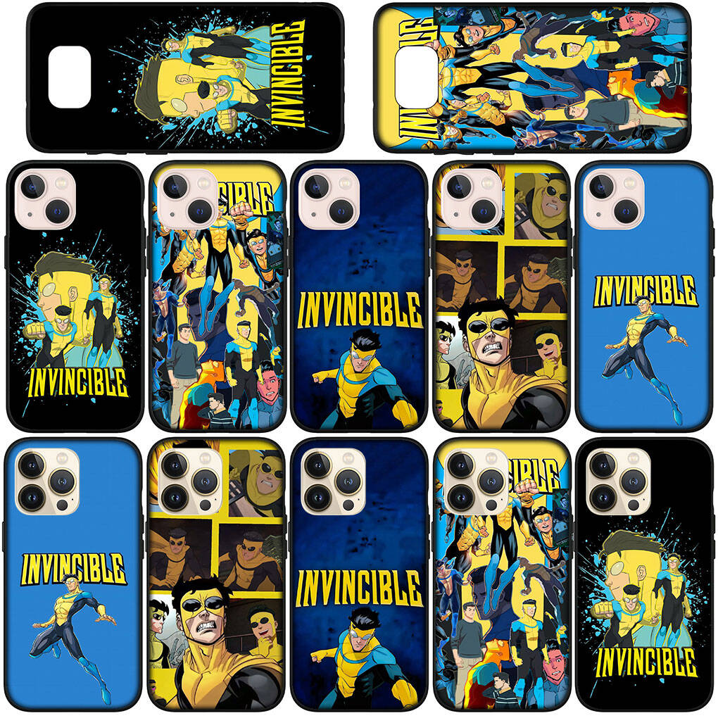 Phone Case for Samsung Galaxy S25 S23 S22 S24 Ultra FE S9 A05 A06 A15 A16 A36 A37 A35 A54 A55 A56 A57 A25 A26 A53 Silicone I-Invincibles Collage Cover
