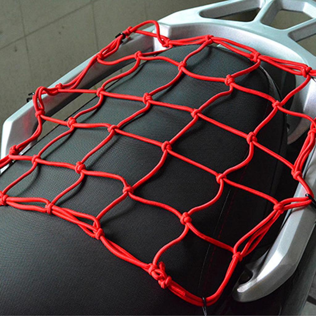 Large Motorcycle Fuel Tank Mesh Bag & Helmet Net, 40x40CM