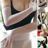 Protection Full Finger Mesh Seamless Mitten Long Sheer Transparent Gloves Finger Pantyhose Gloves