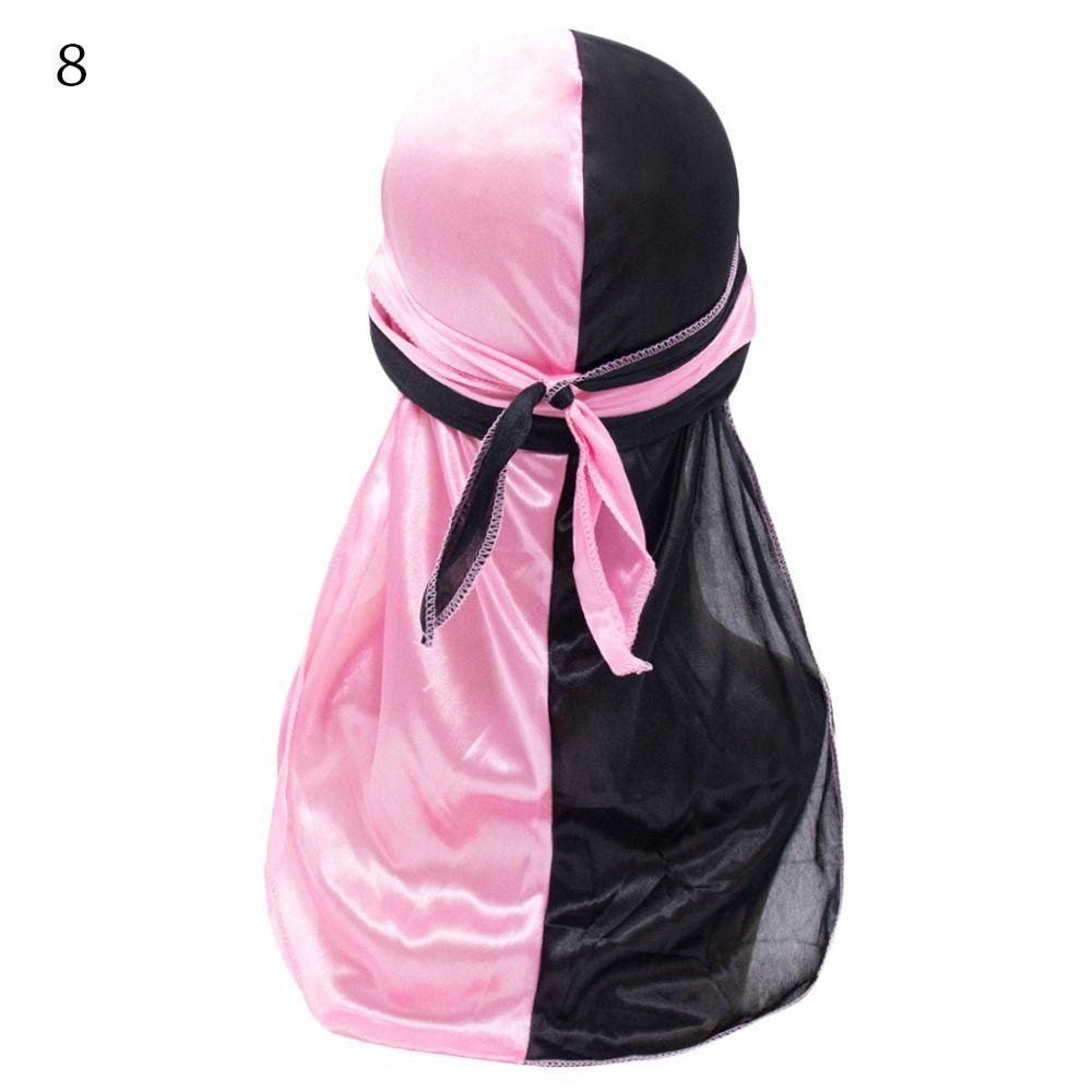 Эластичная бандана тонкая пиратская шляпа регулируемая шелковая дураг для мужчин и женщин