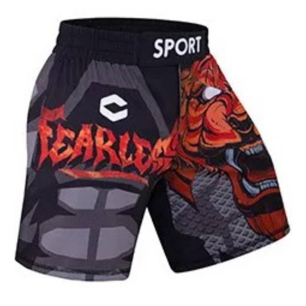 Шорты для ММА, мужские спортивные штаны для кикбоксинга, тайского бокса, полиэстера Godzilla