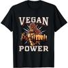 Vegan Power Vegan & Vegetarian Workout T-Shirt Classic Graphic Summer Men T-shirts Magazine Woman Casual Fashion Short-sleev