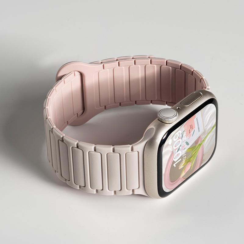Силиконовый ремешок Jingyi для Apple Watch S7/S8/S9/S11 и iWatch10 с магнитной застежкой