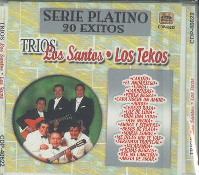 CD TRIOS LOS SANTOS, LOS TECOS - Серия Платина 20 Хитов CDP40622 ТИТАН Мексика Латино Б/У
