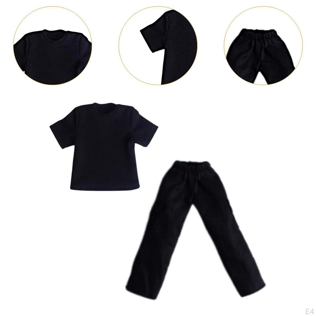 1/12 штаны для куклы и верхняя одежда для фигурки косплей наряд мини широкие длинные штаны для 6 дюймов мужчины