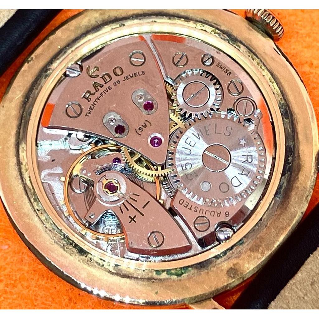 Б/у Винтажные часы RADO Rado 25 камней Fonte Melon кал.72 с ручным заводом, рабочий экземпляр
