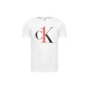 Letter Logo Printed Crew Neck Short Sleeve T-Shirt Men Tops White NM1903E-7UM