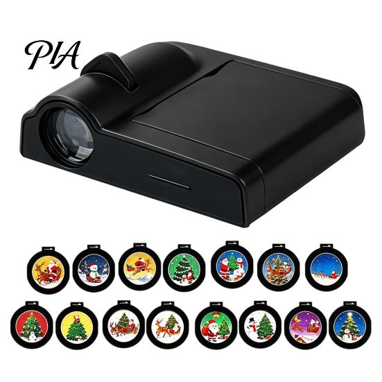 Indoor Outdoor Festive Decoration LED Christmas Projector Lamp, 6/10/15/20 Scenes Holiday Projector, Mini USB Decorative Wall Lamp for Festivals