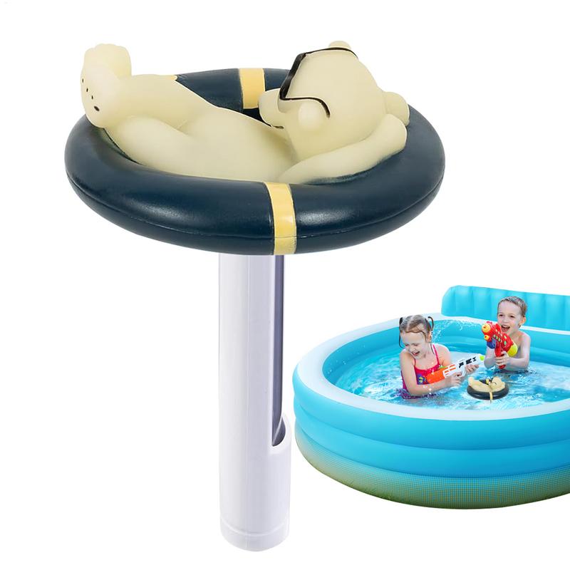 Swimming Pool Thermograph Floating Water Temperature Monitor For Pool Polar Bear Animal Shape Precisice Measurement Tool For