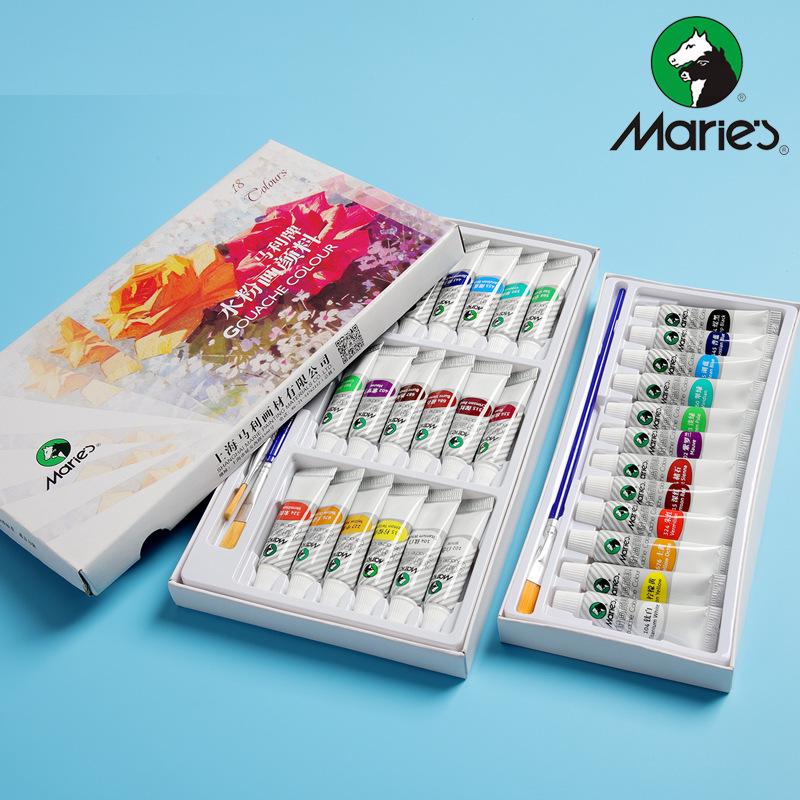 Mali Gouache Paint Set - 5ml & 12ml Tubes, Boxed for Beginners