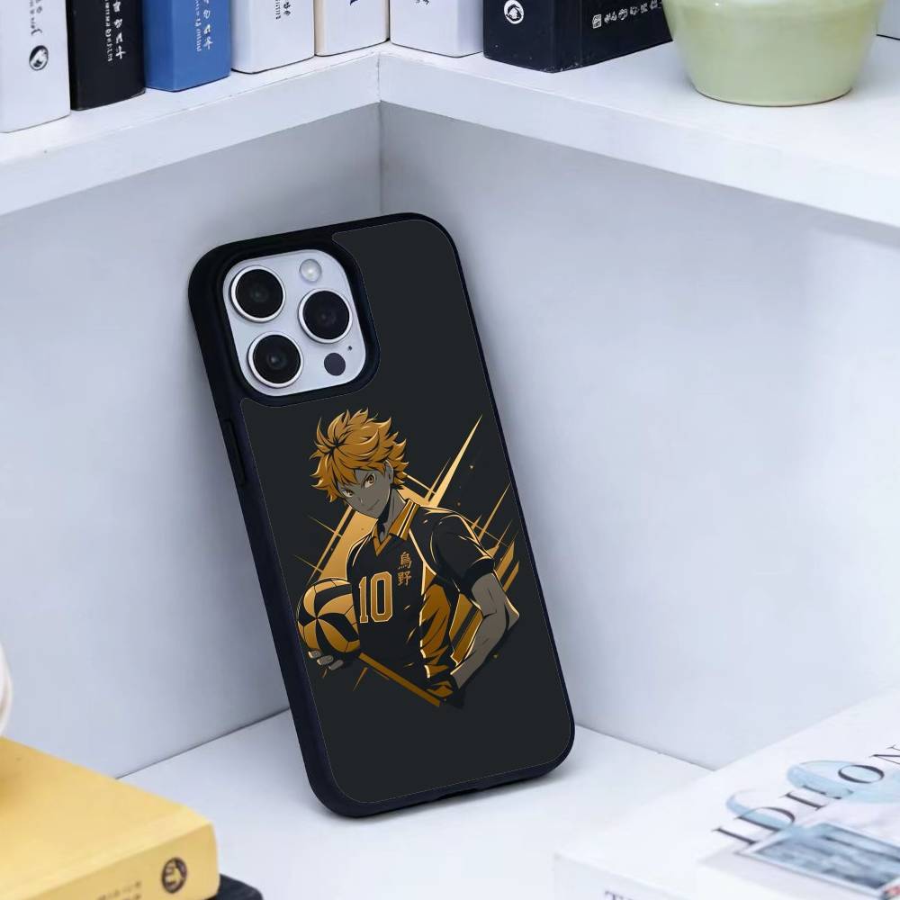 Аниме H-Haikyuu Хината Сёё Чехол для телефона для iPhone17,16,15,14,13 Plus,Pro Max Магнитный Для Magsafe Беспроводная зарядка