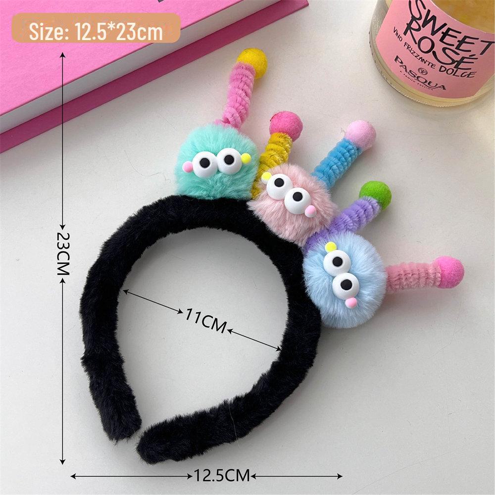 Милая повязка на голову Niuniu Stick Plush Antenna - забавный аксессуар для вечеринок и макияжа