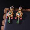 Vintage Court Style Rattle Earrings Medieval Ethnic Style Vintage Earrings Travel Vacation Peace Dove Earrings