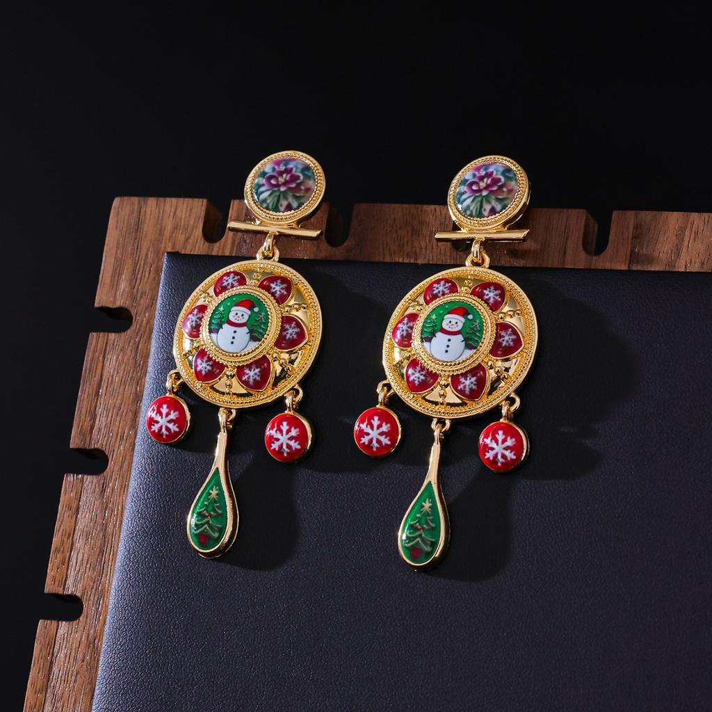 Vintage Court Style Rattle Earrings Medieval Ethnic Style Vintage Earrings Travel Vacation Peace Dove Earrings