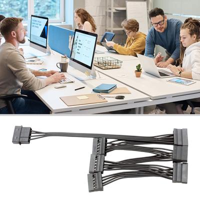 3/4/5/6 портовый 4-контактный IDE к 15-контактному SATA кабель питания шнур провод 18AWG для жесткого диска ПК сервер простая установка