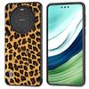 Phone Case for Huawei Mate 60 Pro Leopard Texture Scratch-proof PU Leather TPU PC Cover
