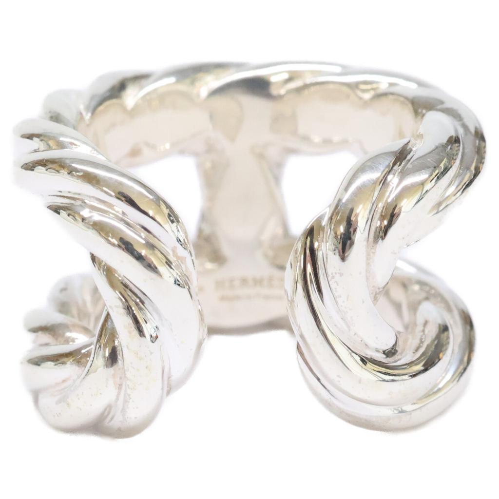 Hermes Ag925 Torsade Motif Osmoz Twist Parade Ring Ring 50 SilverUsed