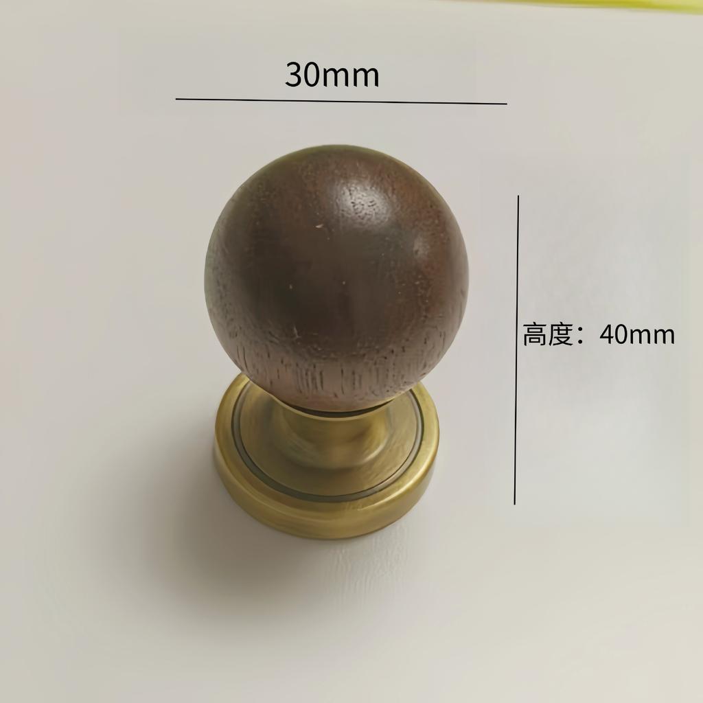 Французская роскошь, Ручка для дверцы шкафа, Дверца гардероба, Ящик, Античный стиль, Дерево грецкого ореха, Круглый шар, Новый китайский стиль, Подвесная маленькая ручка