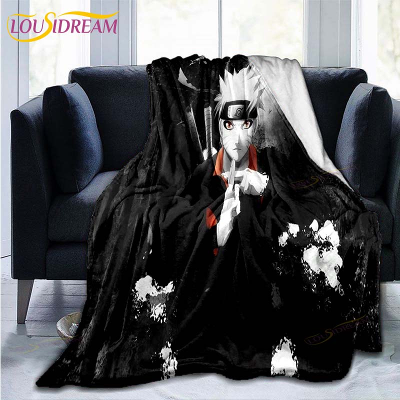 Одеяло с рисунком Наруто, пододеяльник для дивана, дорожное постельное белье, фланелевое одеяло, покрывало