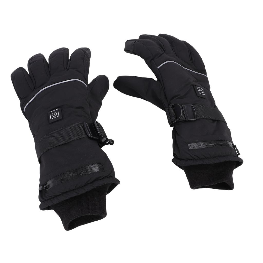 Перчатки с подогревом для мужчин и женщин, ПУ нейлон, 3 режима, перезаряжаемые, сенсорные, грелки для рук, электрические перчатки с подогревом с 2