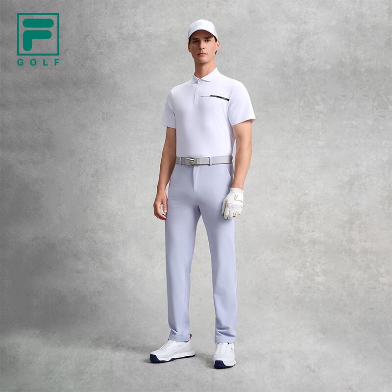 FILA Men's Knitted Short-Sleeve Golf Polo Shirt