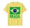 Идеи флага Бразилии Футболка с изображением бразильского флага