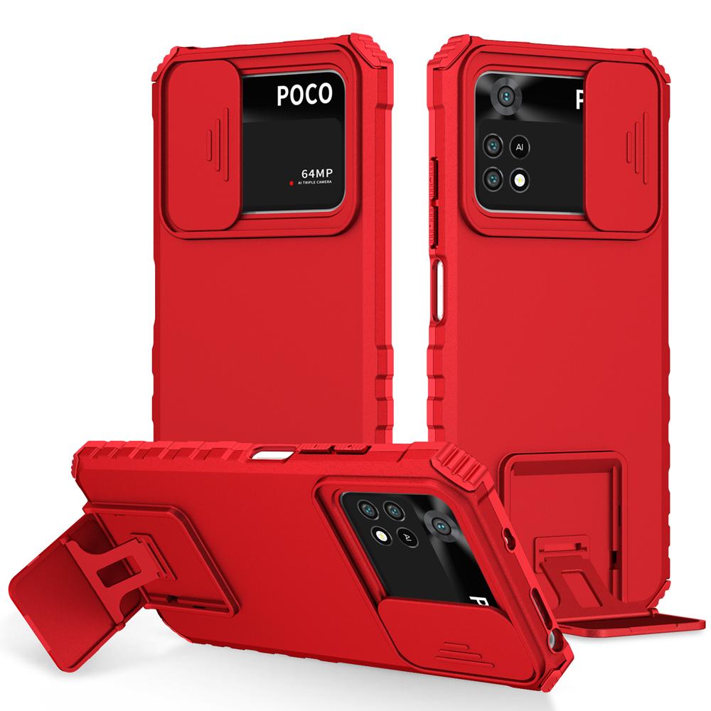 Противоударный чехол для Xiaomi POCO X4 Pro X5 5G M3 M4Pro, защитный чехол для камеры с подставкой, чехол для телефона с подставкой для POCO X3 NFC