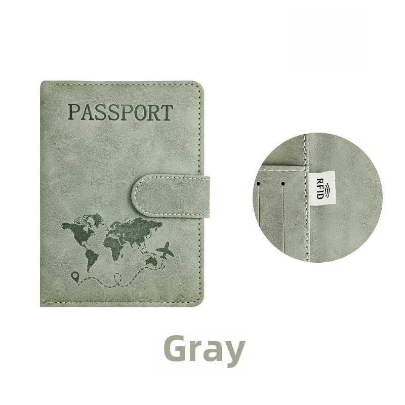 Держатель трансграничного RFID-паспорта: Дорожный кошелек из искусственной кожи с регулируемыми ремнями