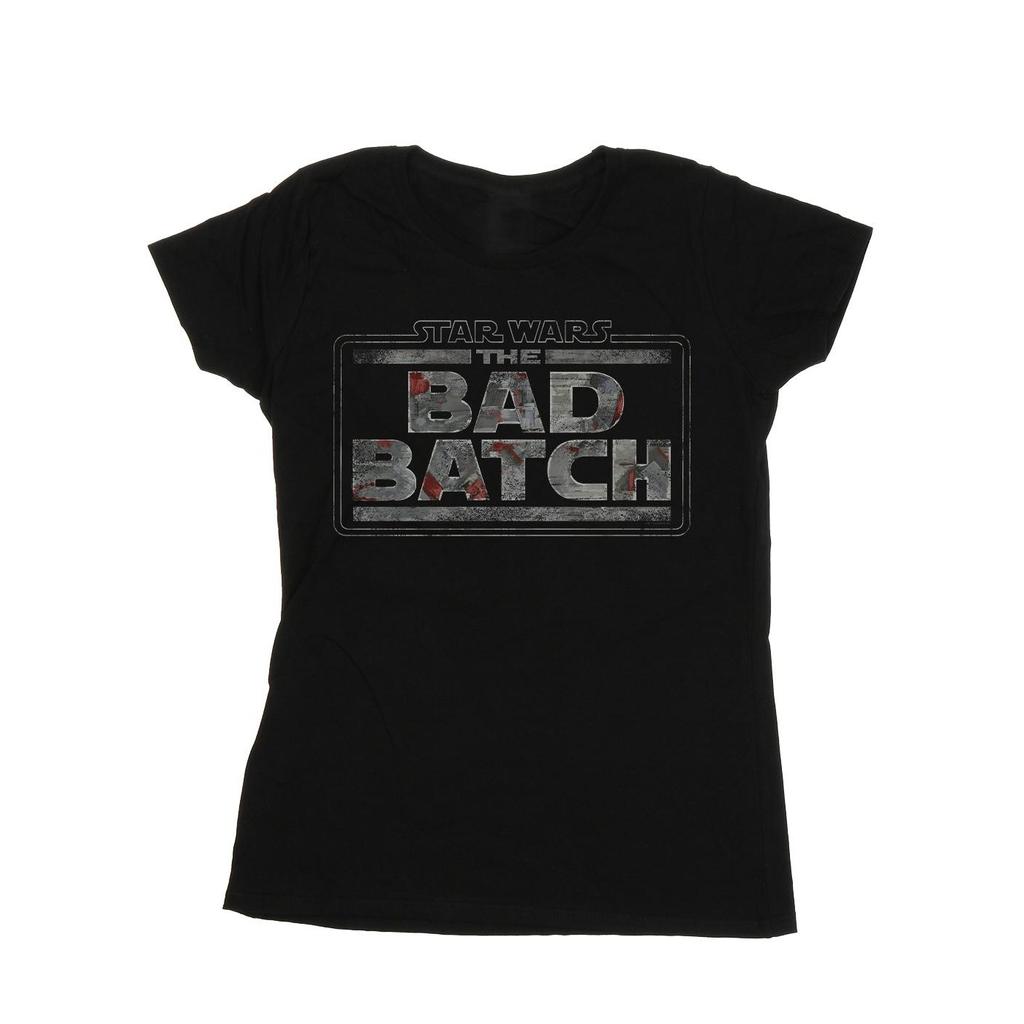 Star Wars Womens/Ladies The Bad Batch Texture Logo Cotton T-Shirt