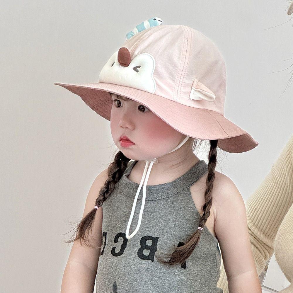 Sun Protection Kids Penguin Sunscreen Hat Big Brim Summer Sunshade Hat Children Beach Cap Summer