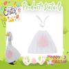 1 Set Easter Porch Goose Bunny Outfits Outdoor Garden Lawn Yard Goose Statue Rabbit Ears Costume Spring Holiday Party Dress-up Clothing