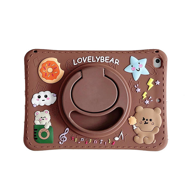 Чехол с вращающейся на 360 градусов астронавтом мультяшным медведем для Samsung Galaxy Tab A8 10,5 8,0 10,1 2019, детский чехол для планшета Tab A7 10,4 S6 Lite T500 P610 T220