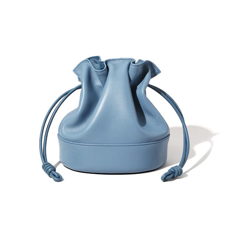 Drawstring Leather Cloud-shaped Bag, High-end and Fashionable Underarm Single-shoulder Bag, Large-capacity Bucket Bag, Crossbody Small Bag