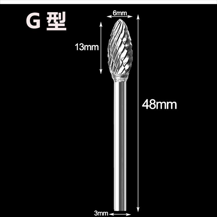 Твердосплавная шлифовальная головка из вольфрамовой стали. Двухзернистый вращающийся напильник. Фрезерная головка. Деревообрабатывающая шлифовальная головка. Резьба по корню. Нож для резьбы