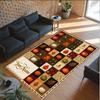 Halloween Theme Crystal Velvet Floor Rug Personalized Custom Name Text Warm Carpet Home Decoration