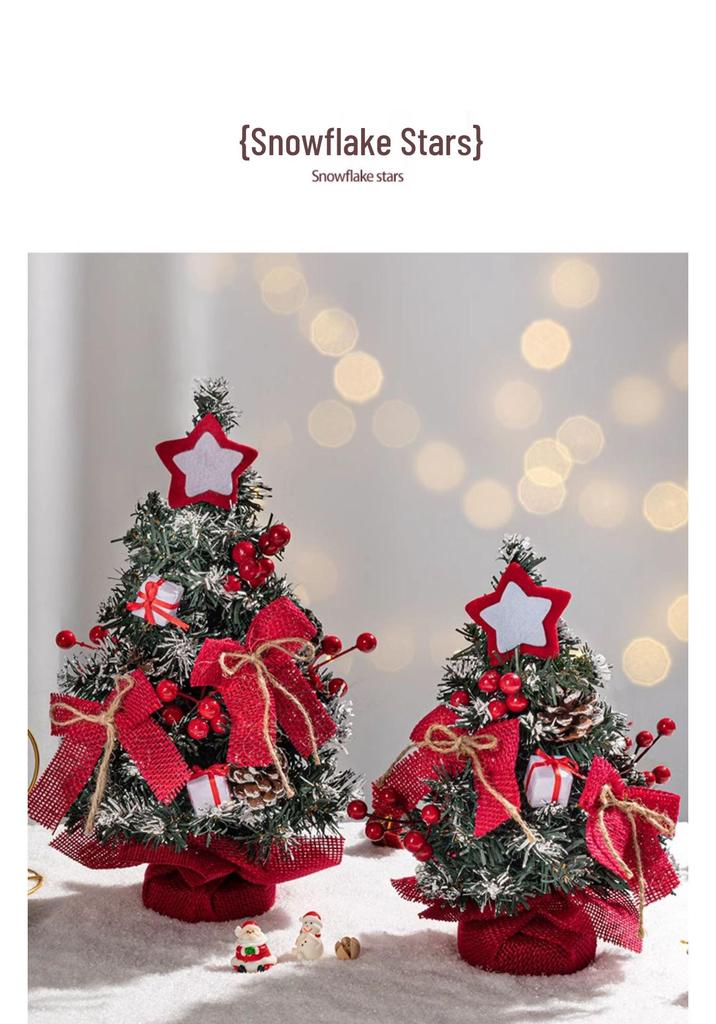 2025 Mini Christmas Tree Desktop Ornament for Home & Living Room Decor