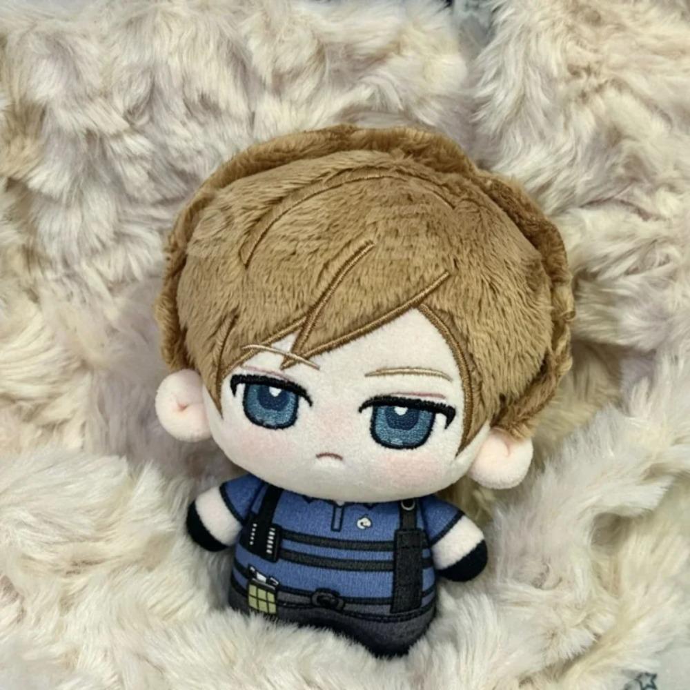 НОВЫЕ Фигурки Leon Scott Kennedy из Resident Evil 10 см Косплей Печать Наполнитель из хлопка Наппи Плюшевый кулон 10 см Брелок для рюкзака Подарок