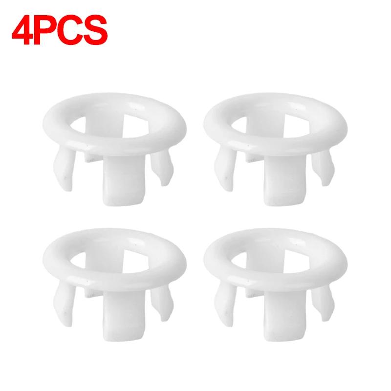 4/1Pc Wash Basin Sink Hole Overflow Ring Hollow Plug Kitchen Bathroom Insert Replacement Trim Bath Drain Cap Plastic Round Cover
