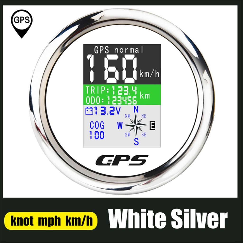 85-мм GPS-спидометр с GPS-антенной для лодки, автомобиля, моторной яхты, TFT-экран, водонепроницаемый одометр, регулируемый trip ODO COG, вольтметр