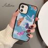 Cute Butterfly Flowers Phone Case for iPhone 11 12 13 14 Pro Max mini X XR XS SE 2020 5 6S 7 8 Plus Samsung Galaxy S21 S22 Cover