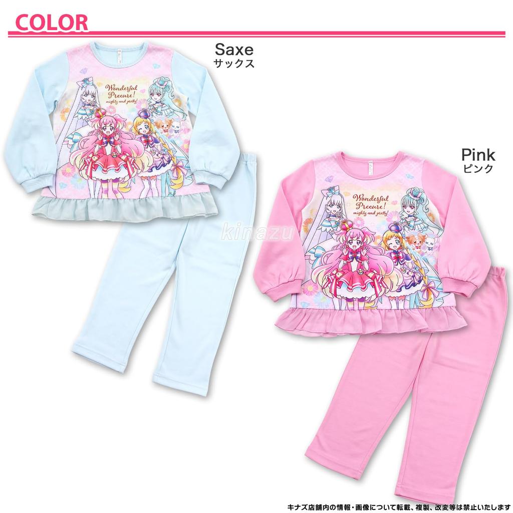 Замечательный узор PreCure Luminous Cardboard Knit 571 [Bandai] Пижама для девочек, A,