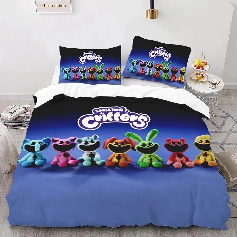 S-smiling Critters Cartoon Bedding Sets Exquisite Bed Supplies Set Duvet Cover Comforter Set Bedding Set Luxury Birthday Gift
