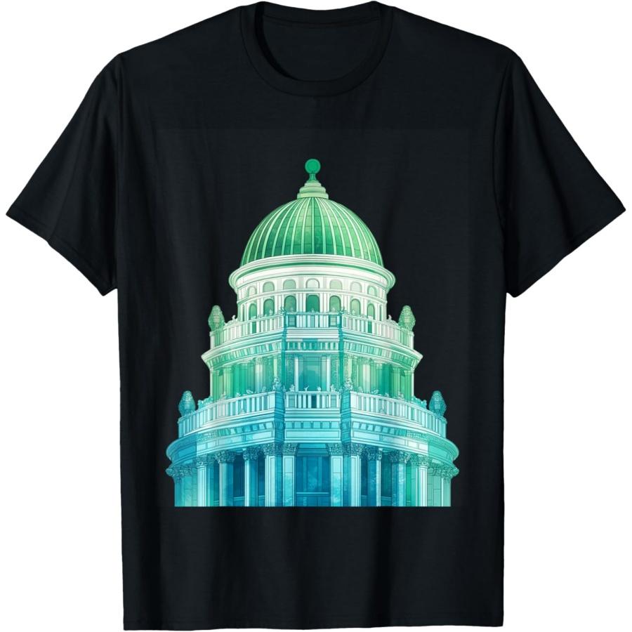 Unisex T-shirt Architectural Dome Design Historical Architecture T-Shirt