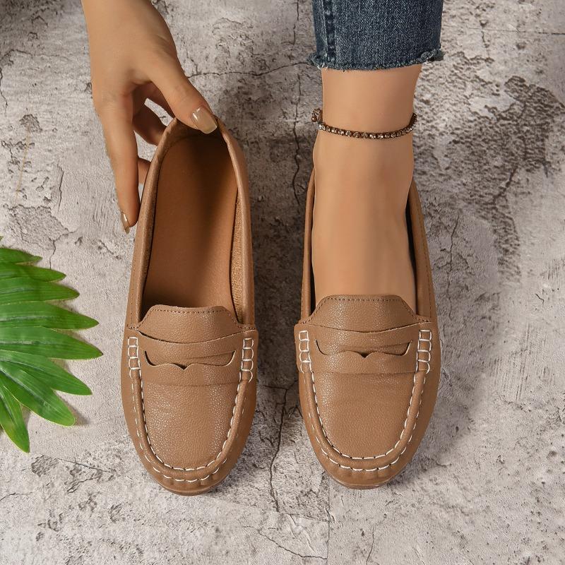 Flat-bottomed Doudou Shoes Spring New Four-season Light Casual Shoes Fashion Lazy One-pedal Women's Shoes Round Head Women's Single Shoes