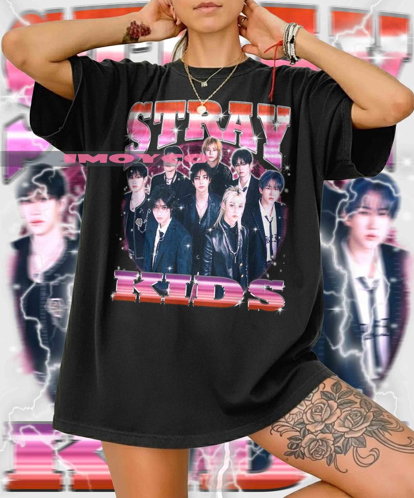 Stray Kids T-Shirt, 90s Vintage Bootleg Style, Comfort Colors Tee
