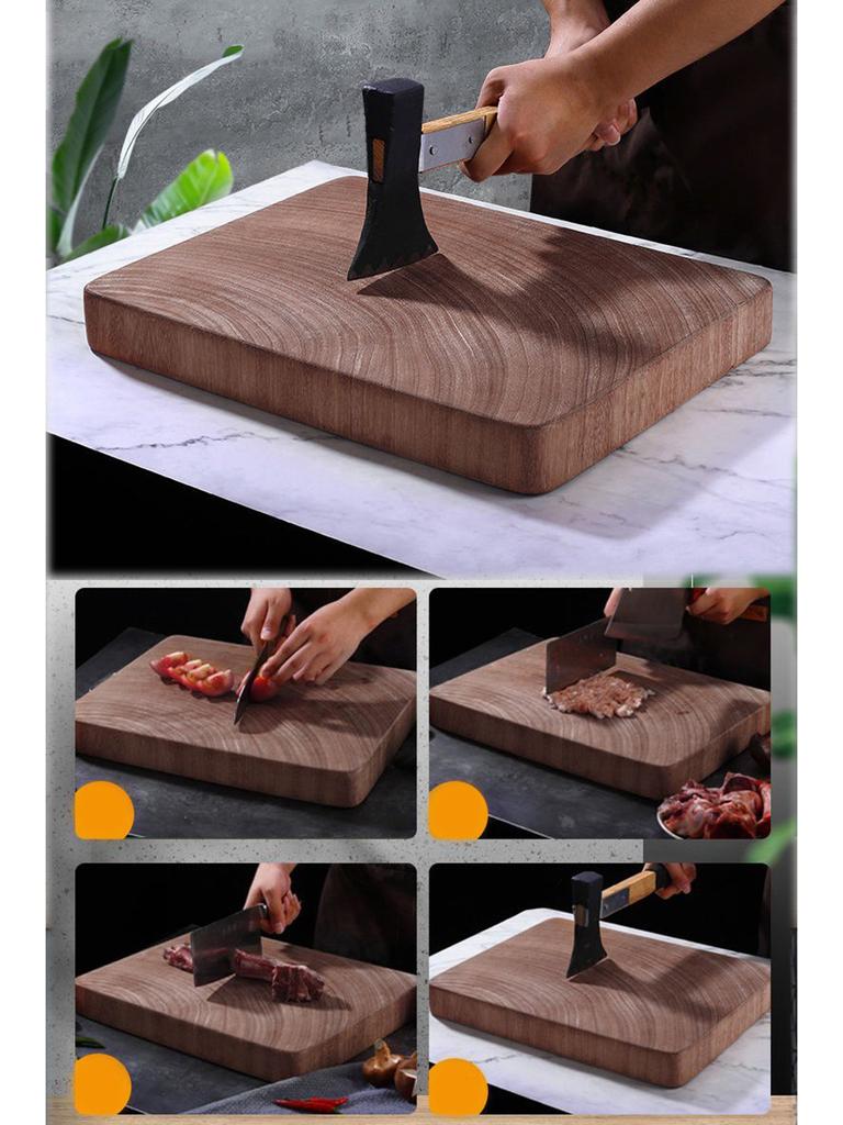 Whole Wood Iron Wood Cutting Board Solid Wood Rectangular Anti-mold, Anti-bacterial Thickened Chopping and Chopping Board