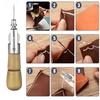 Кожаный шило для шитья Набор ниток Ручная швейная машинка Speedy Lock Stitcher Нитки Иглы DIY Ремесло Сапожник Инструмент для ремонта холста