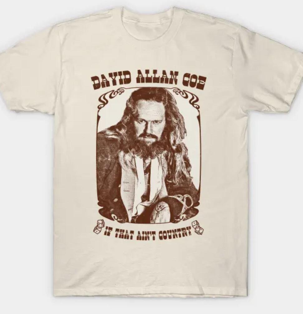 VTG David Allan Coe 2008 World Tour Shirt Classic Black Unisex S-5XL T386